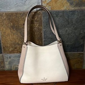 Kate Spade leather Triple Compartment Color block Shoulder Bag
